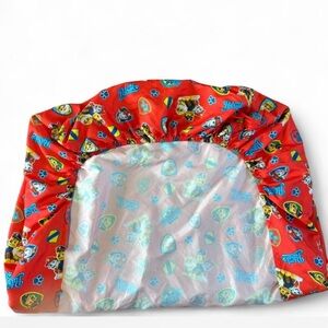 Nickelodeon Paw Patrol chase Marshall rubble red toddler crib bed fitted sheet